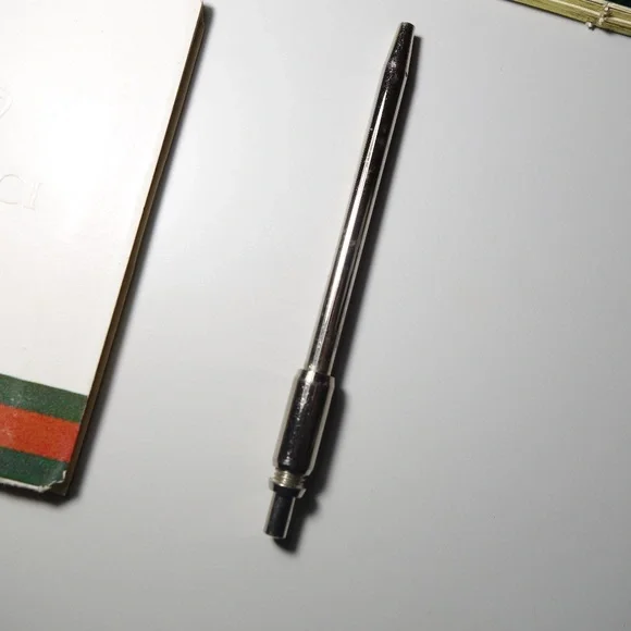 Vintage 1974 Gucci Leather Suede Mini Agenda Made In Italy With Ballpoint Pen